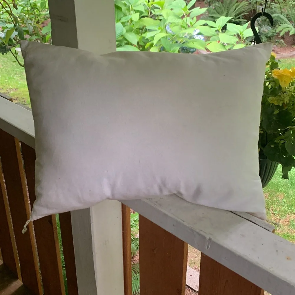 Embroidered Elephant Throw Pillow